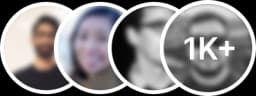 User avatars with 1K+ indicator